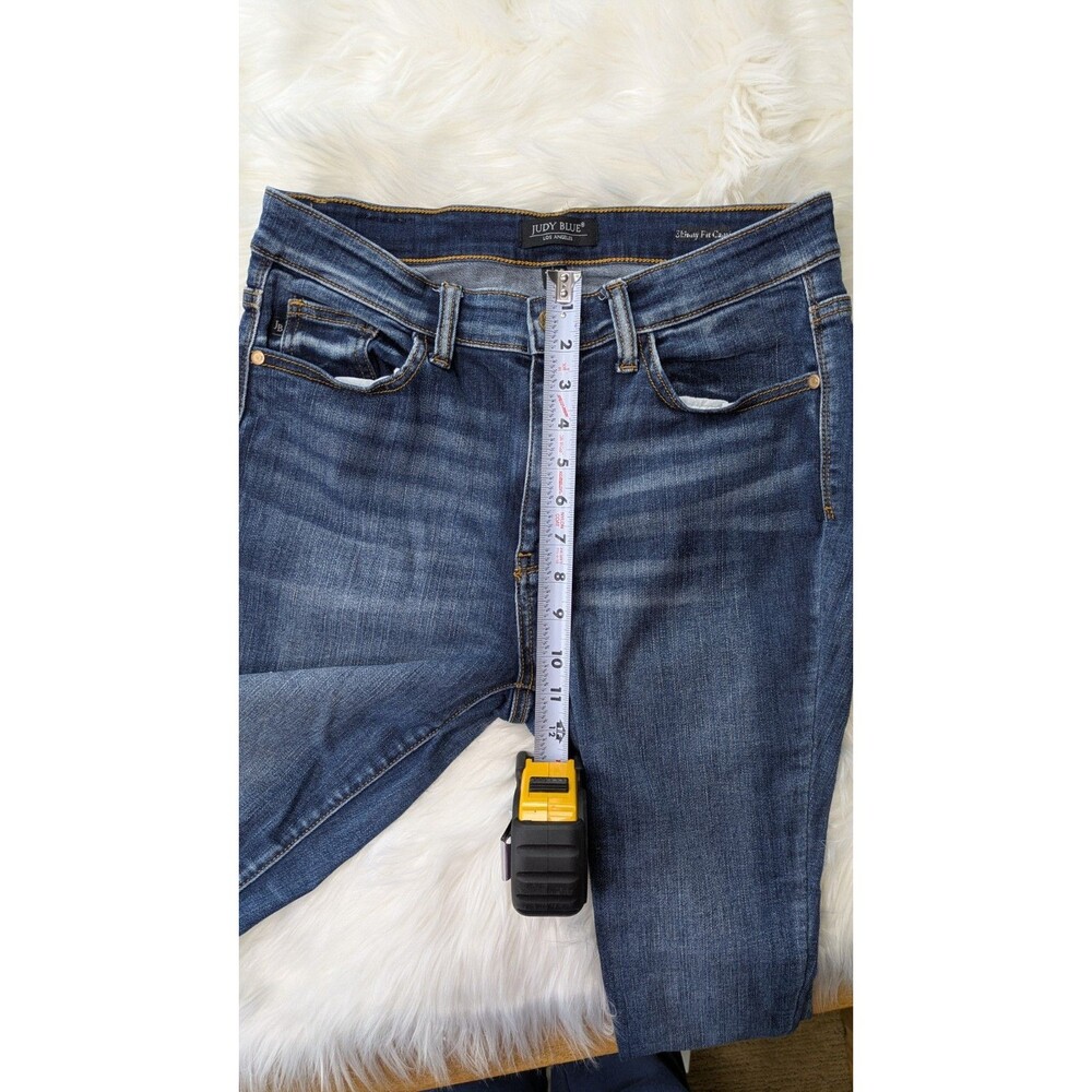 Judy Blue Jeans Womens 11/30 Blue Skinny Fit Capri Stretch Denim Casual - Picture 6 of 9